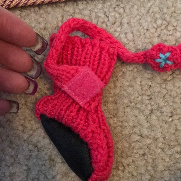 Puppy luck Dog pink knitted slippers - Picture 7 of 7